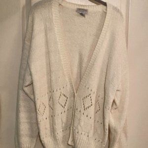 Womens Off-White Cardigan